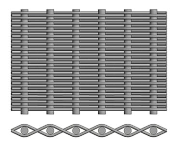 The drawing of plain dutch weave wire.
